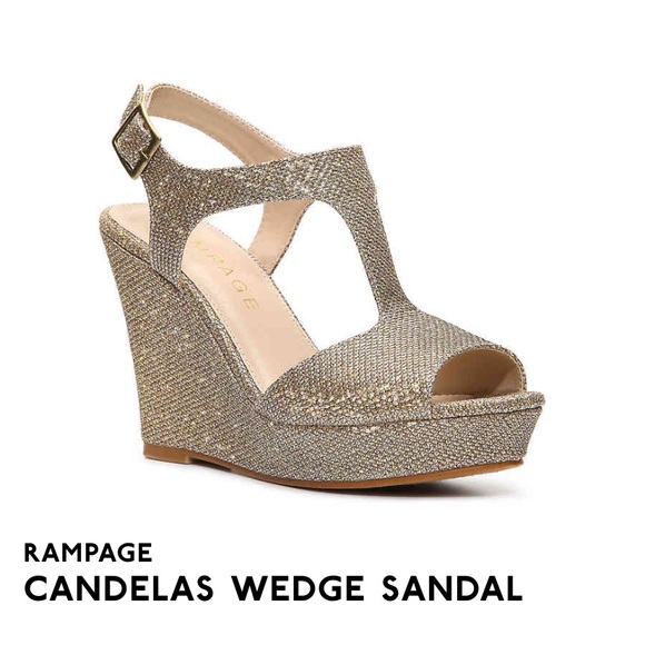 Rampage Shoes - Rampage Candelas Wedge Sandal in silver